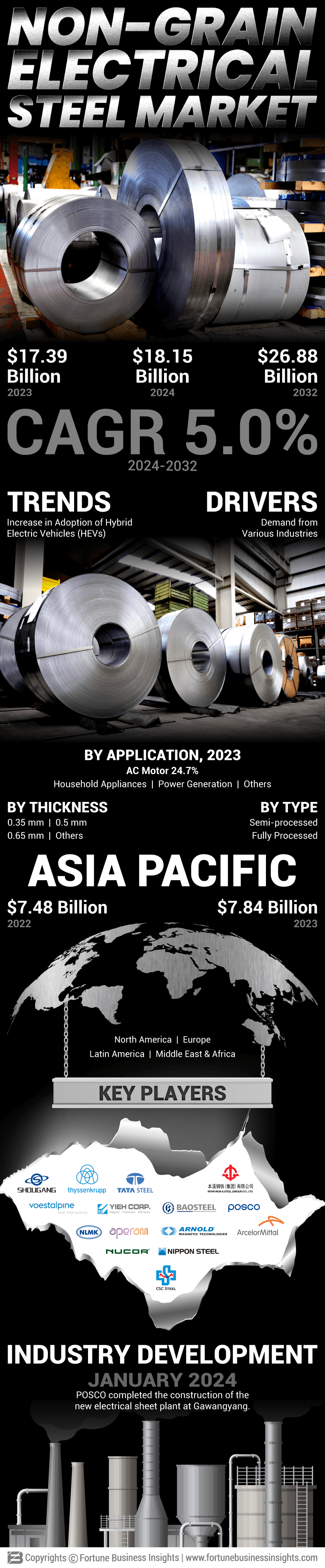 Non-Grain Oriented Electrical Steel Market