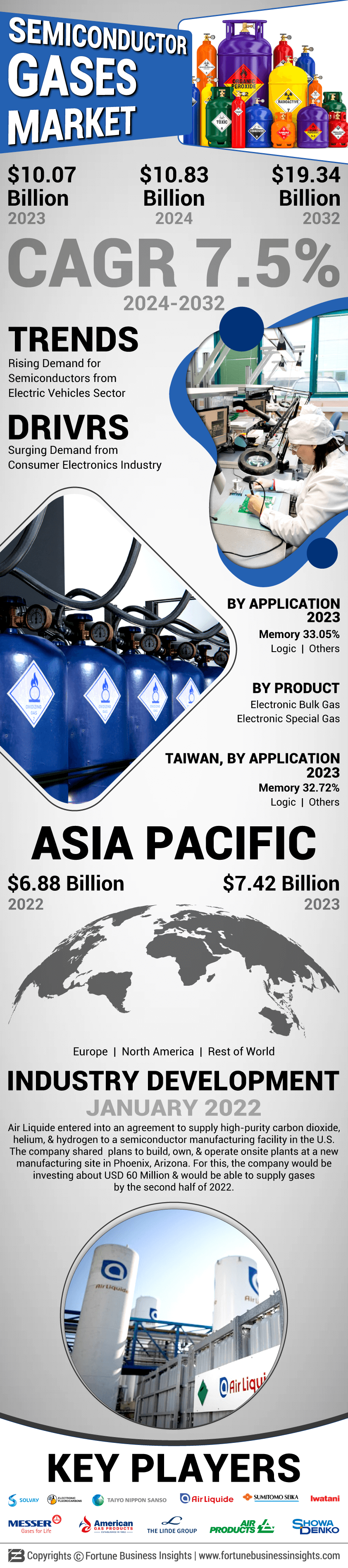 Semiconductor Gases Market